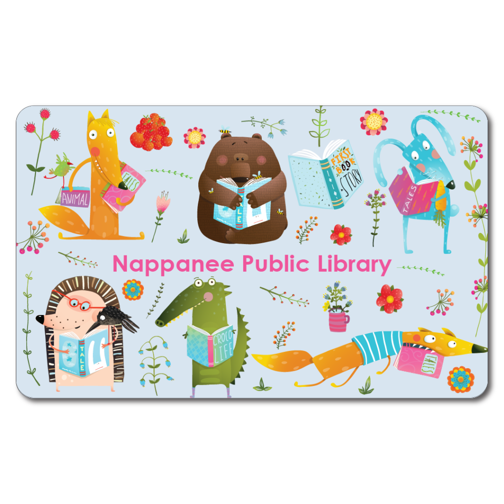 Woodland Creatures Library Card